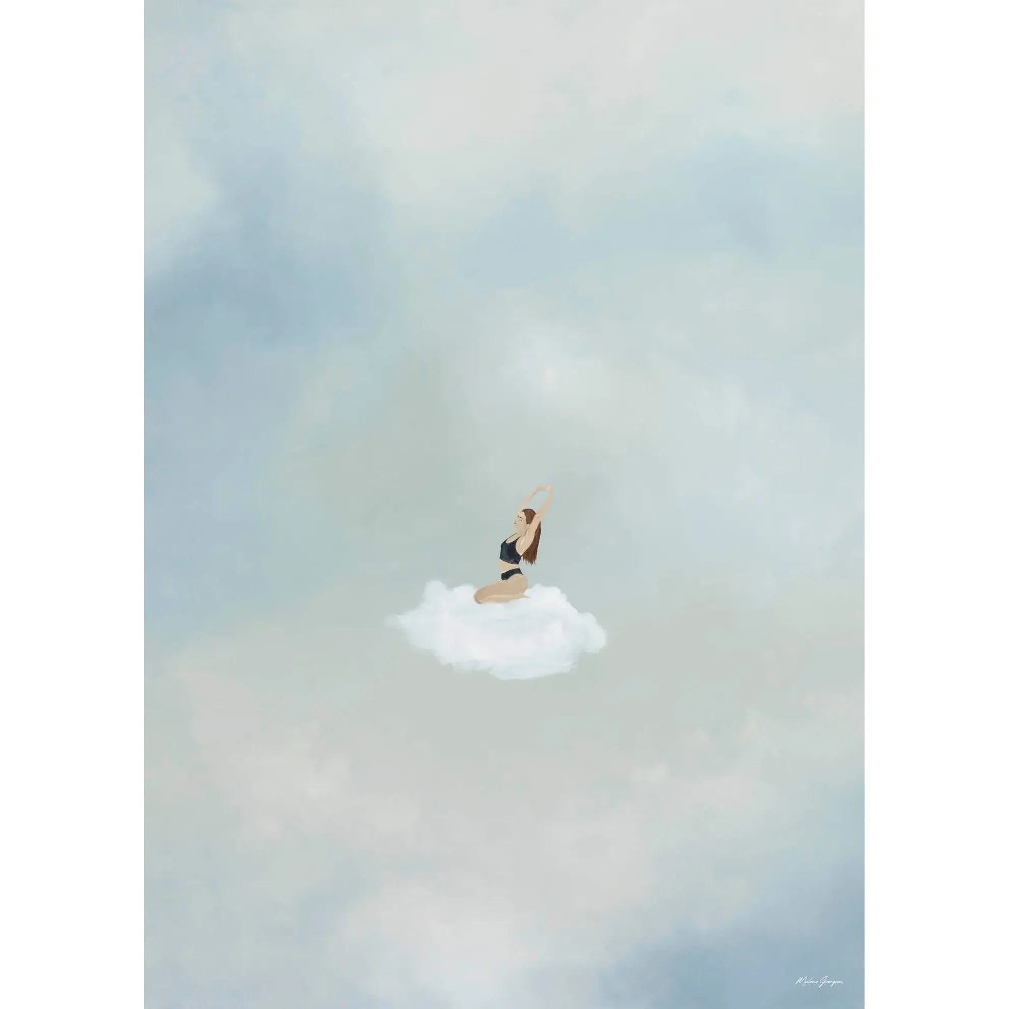 Living On A Cloud, Kunstprint Malene Georgsen