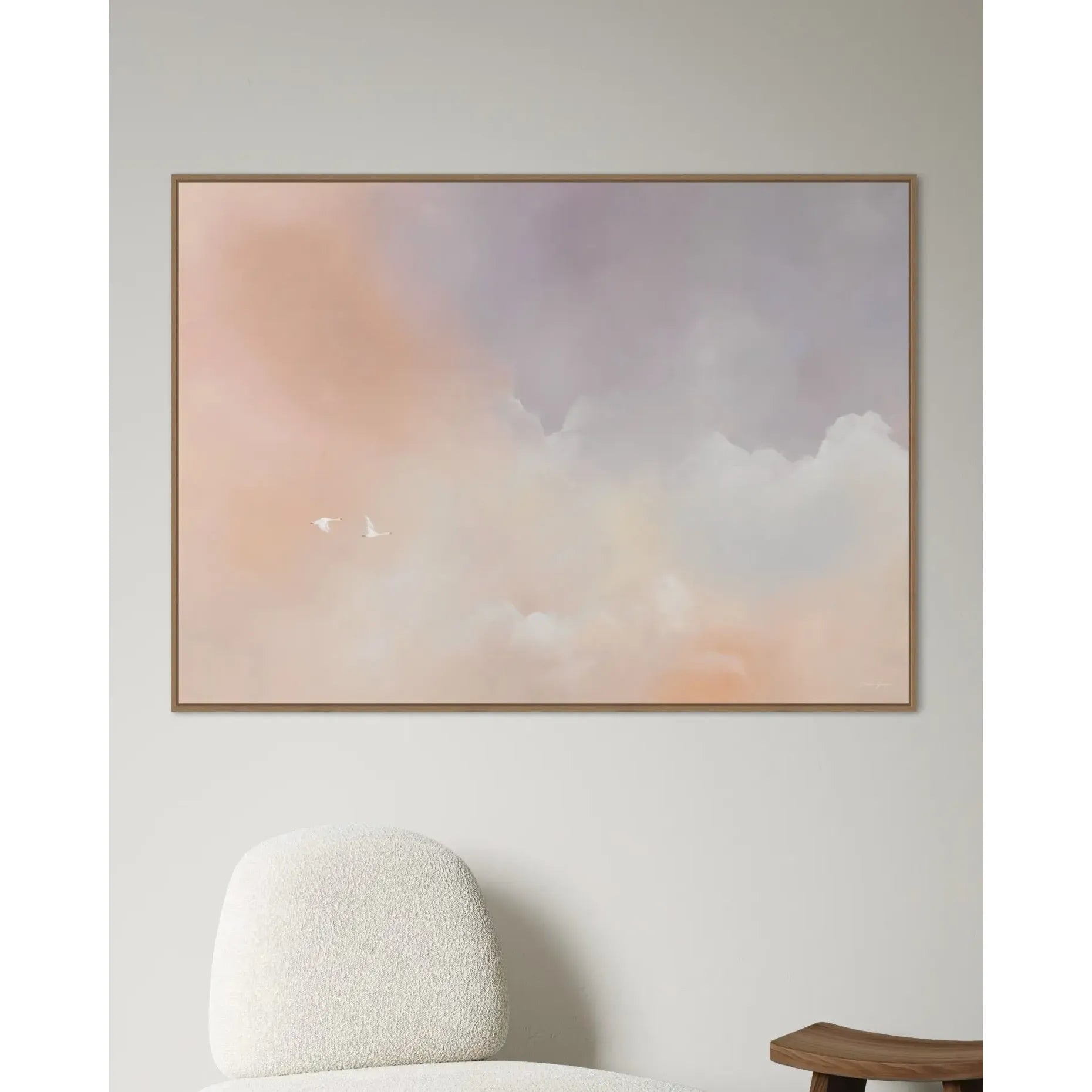 Magical Sunset Sky, Lærredstryk Malene Georgsen
