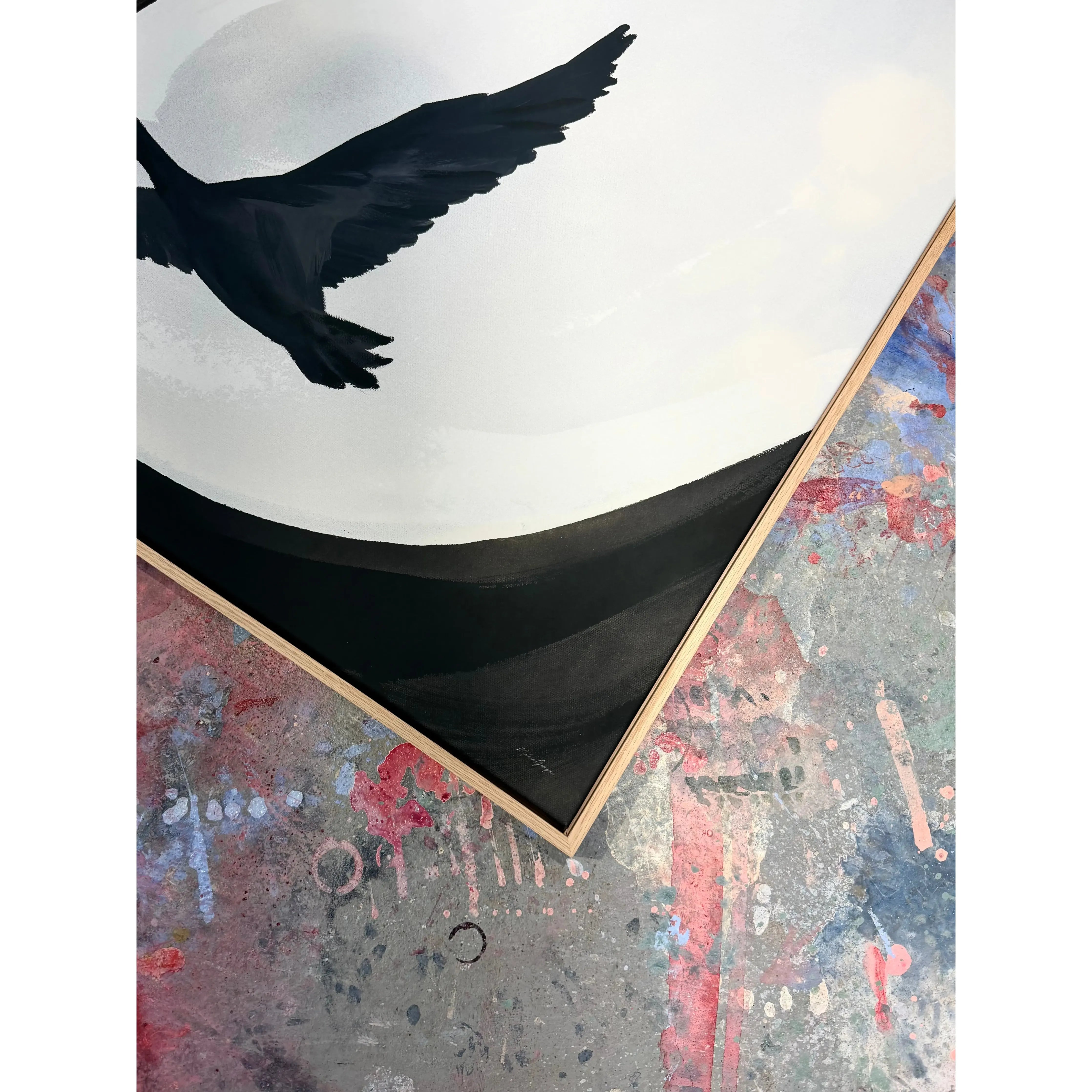 About Balance, Lærredstryk. Limited Malene Georgsen