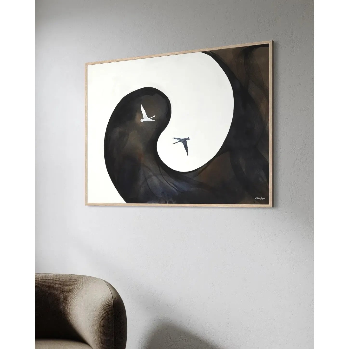 Yin/Yang Balance, Limited Kunsttryk Malene Georgsen