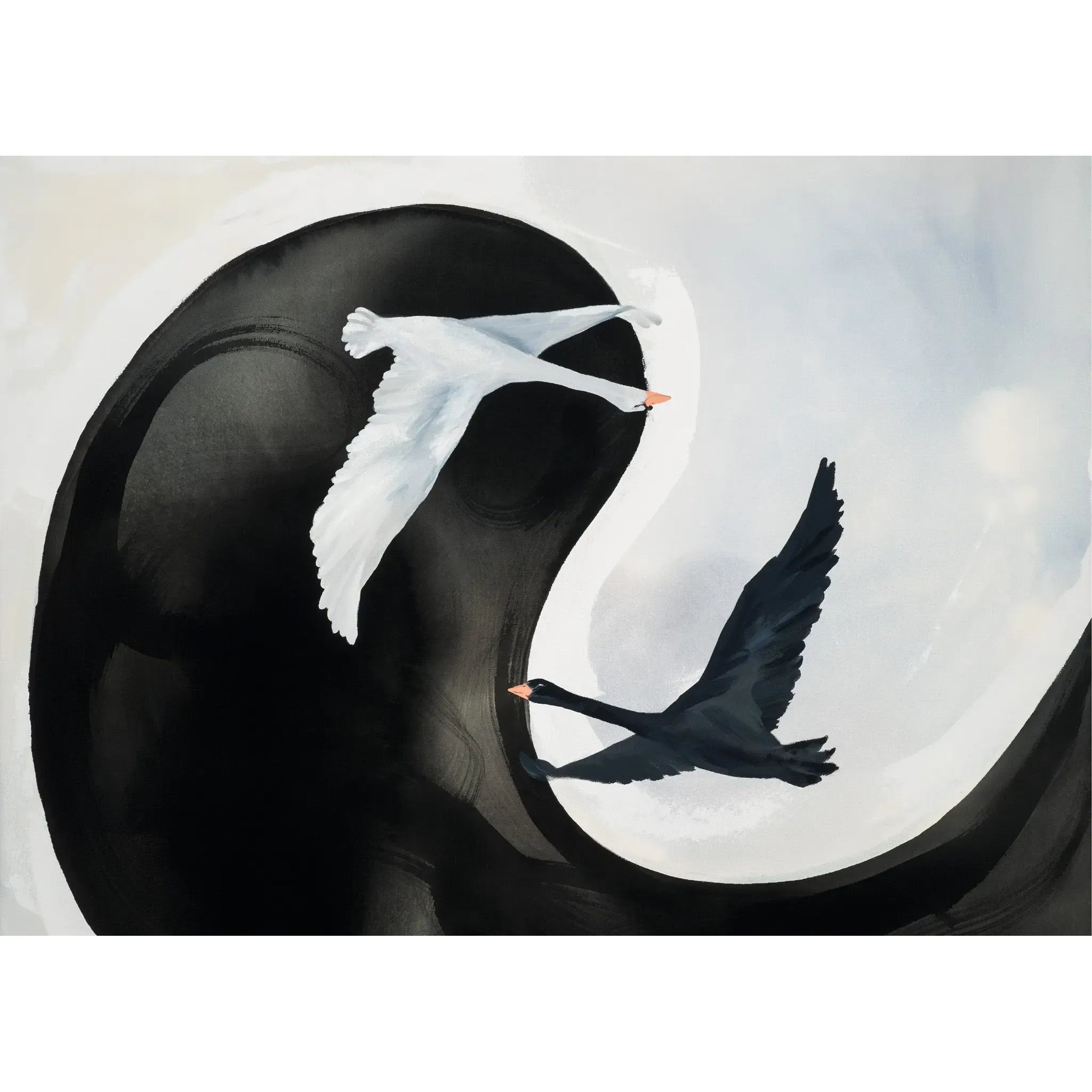 About Balance, Lærredstryk. Limited Malene Georgsen