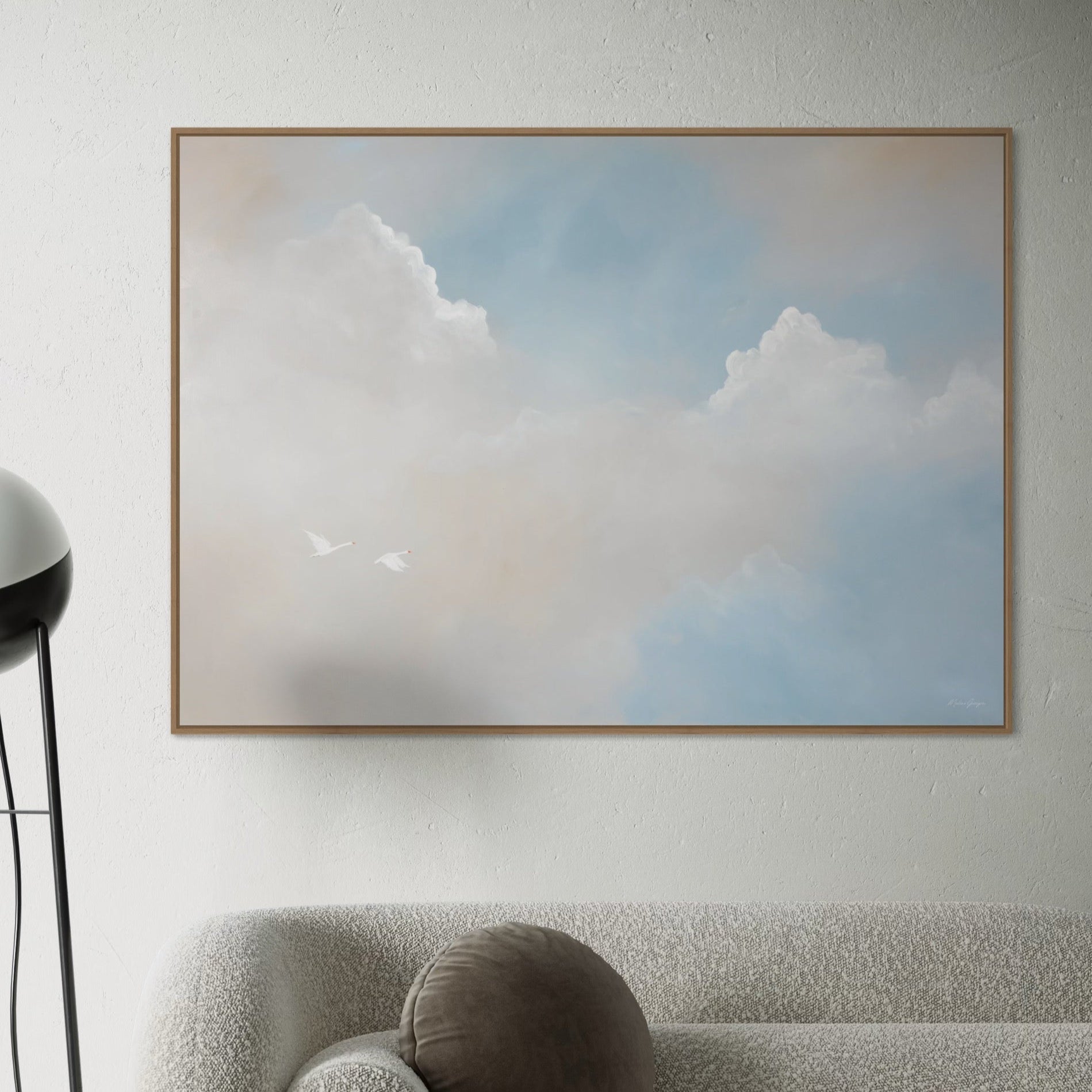Blue Heaven, Lærredstryk Malene Georgsen