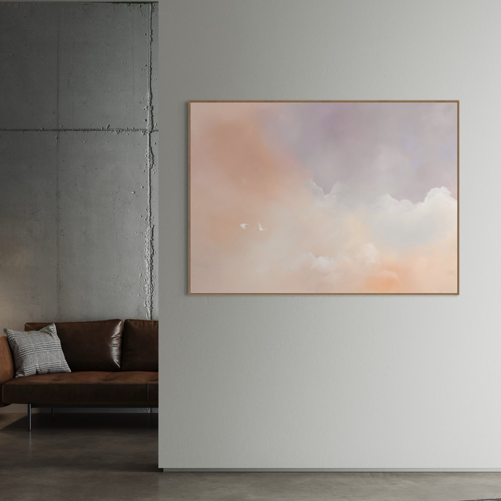 Magical Sunset Sky, Lærredstryk Malene Georgsen