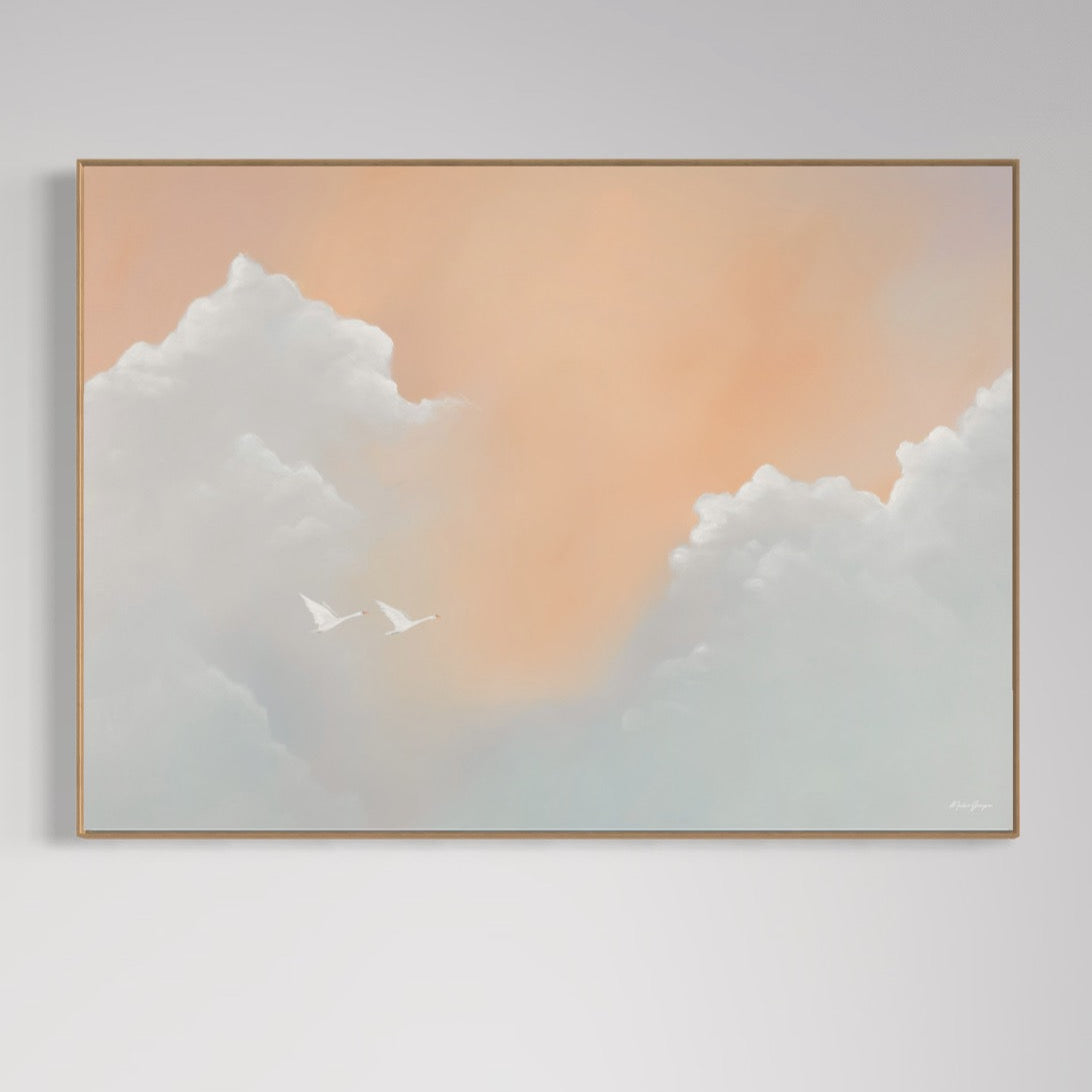 Let The Sky Remind You, Lærredstryk Malene Georgsen