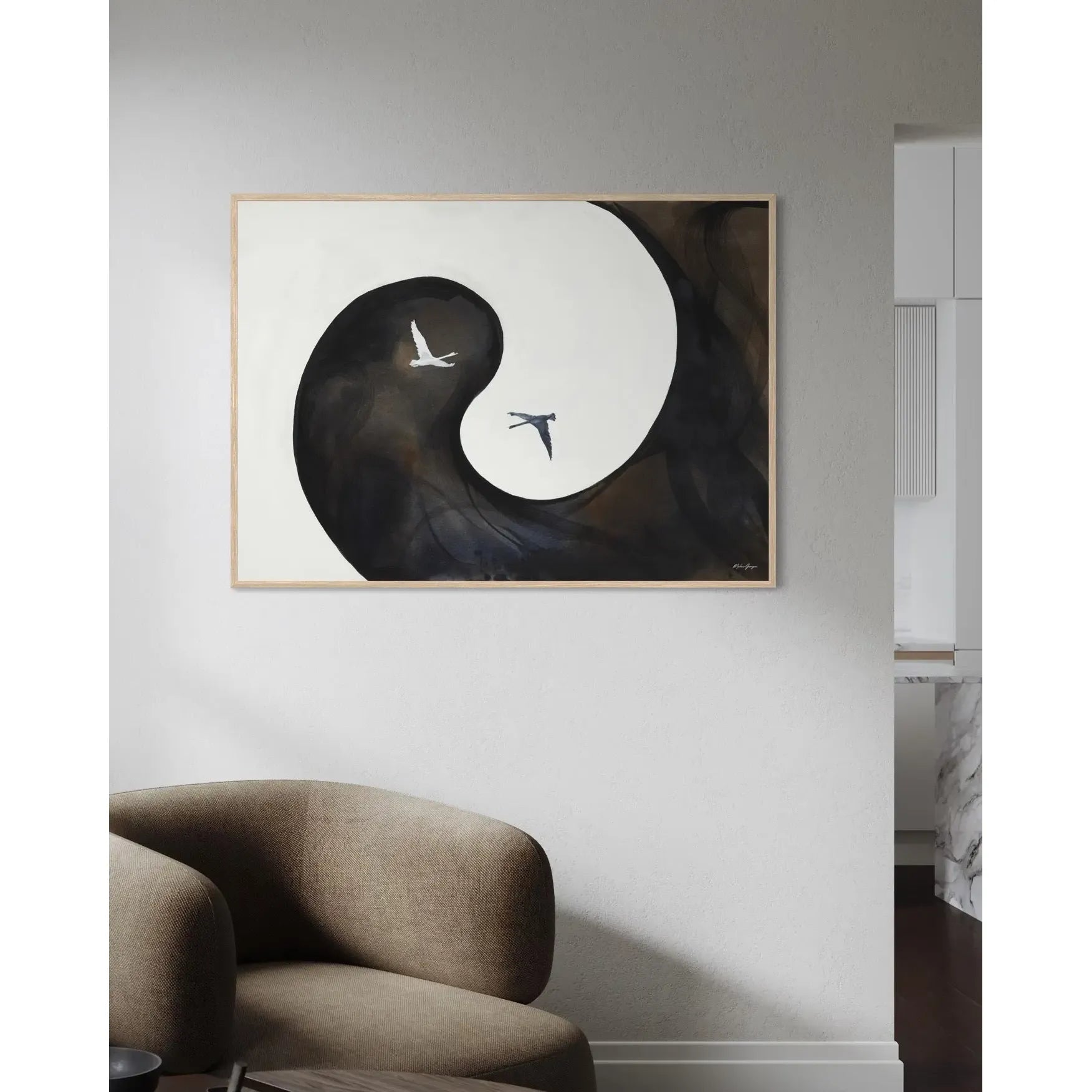 Yin/Yang Balance, Limited Kunsttryk Malene Georgsen